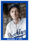 Red Evans - 1939 Brooklyn Dodgers - choose a size & style