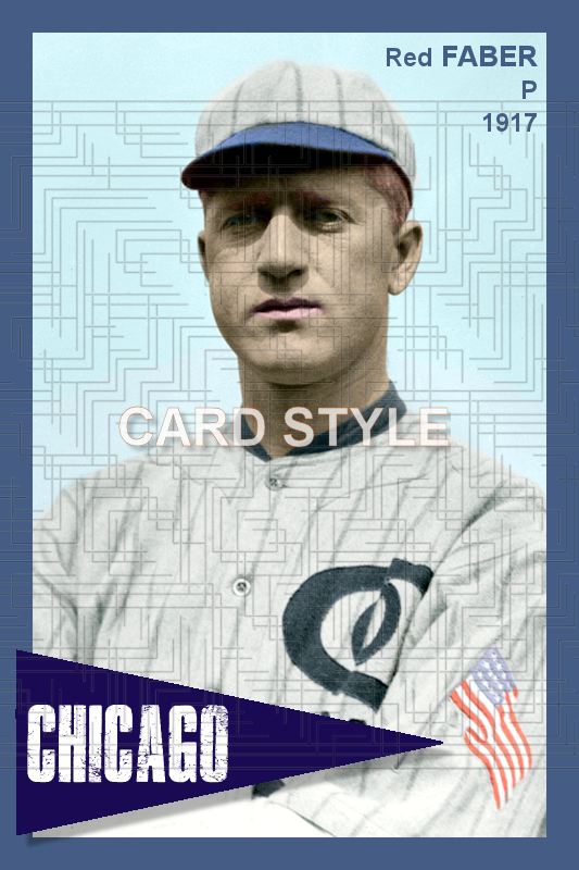 Red Faber - 1917 Chicago White Sox - choose a size & style