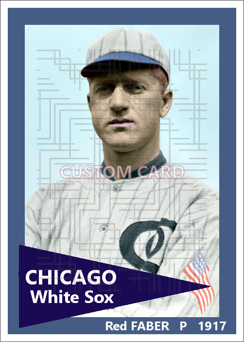 Red Faber - 1917 Chicago White Sox - choose a size & style