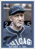 Red Faber - 1930 Chicago White Sox - choose a size & style