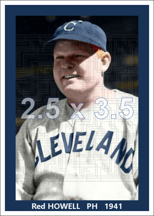 Red Howell - 1941 Cleveland Indians - choose a size & style