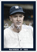 Red Kress - 1935 Washington Senators - choose a size & style