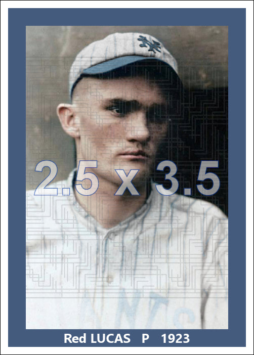 Red Lucas - 1923 New York Giants - choose a size & style