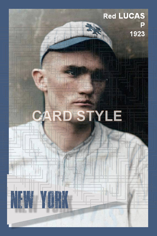 Red Lucas - 1923 New York Giants - choose a size & style