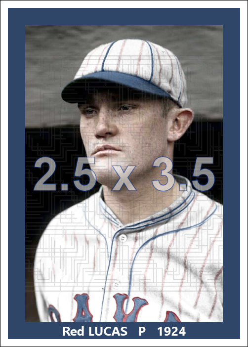 Red Lucas - 1924 Boston Braves - choose a size & style