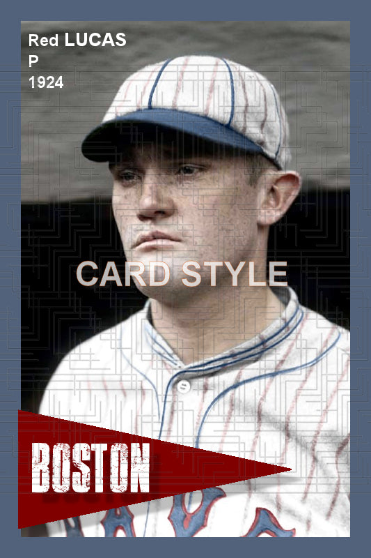 Red Lucas - 1924 Boston Braves - choose a size & style