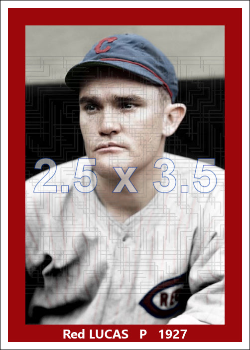 Red Lucas - 1927 Cincinnati Reds - choose a size & style