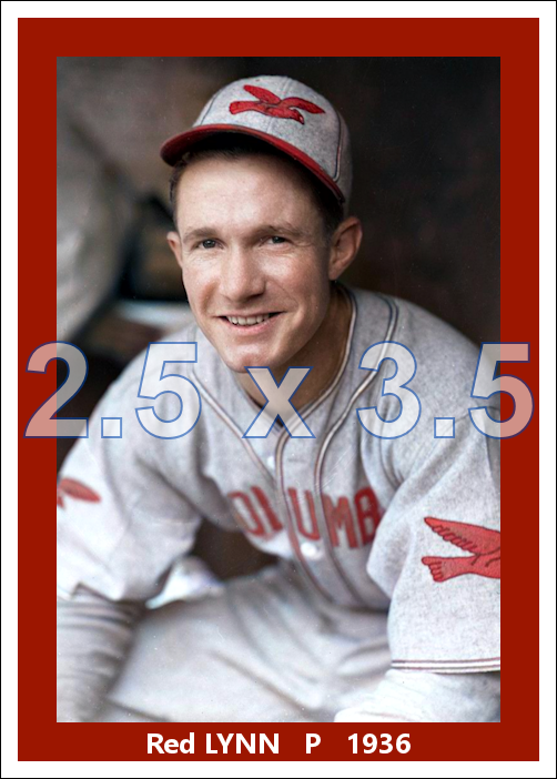 Red Lynn - 1936 Columbus Red Birds - choose a size & style