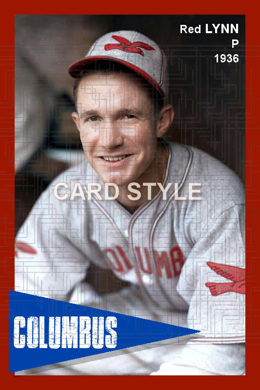 Red Lynn - 1936 Columbus Red Birds - choose a size & style