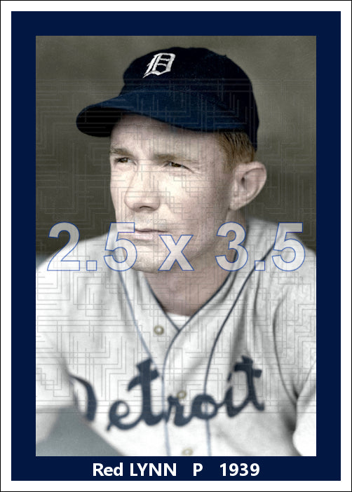 Red Lynn - 1939 Detroit Tigers - choose a size & style