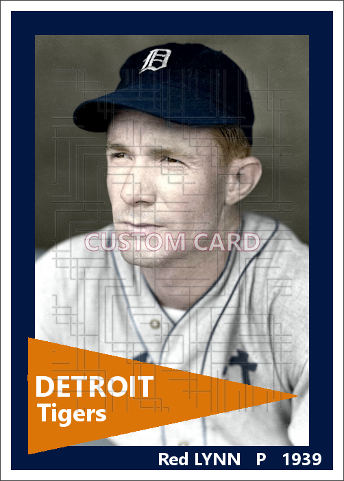 Red Lynn - 1939 Detroit Tigers - choose a size & style