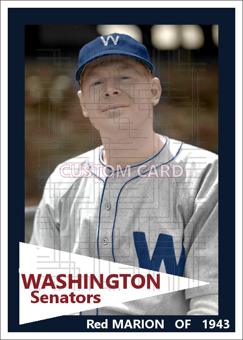 Red Marion - 1943 Washington Senators - choose a size & style
