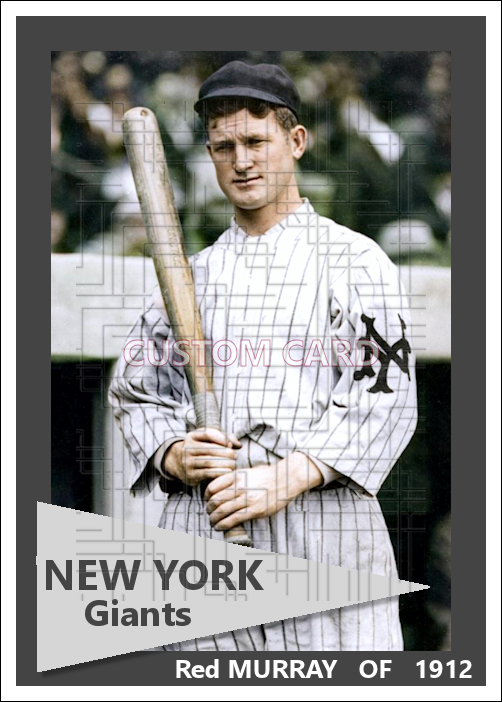 Red Murray - 1912 New York Giants - choose a size & style