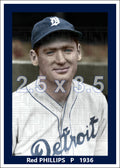 Red Phillips - 1936 Detroit Tigers - choose a size & style