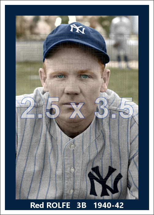 Red Rolfe - 1940-42 New York Yankees - choose a size & style