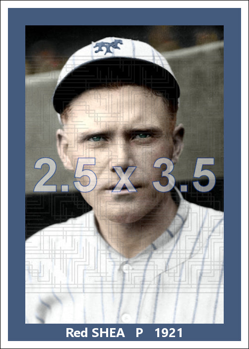 Red Shea - 1921 New York Giants - choose a size & style