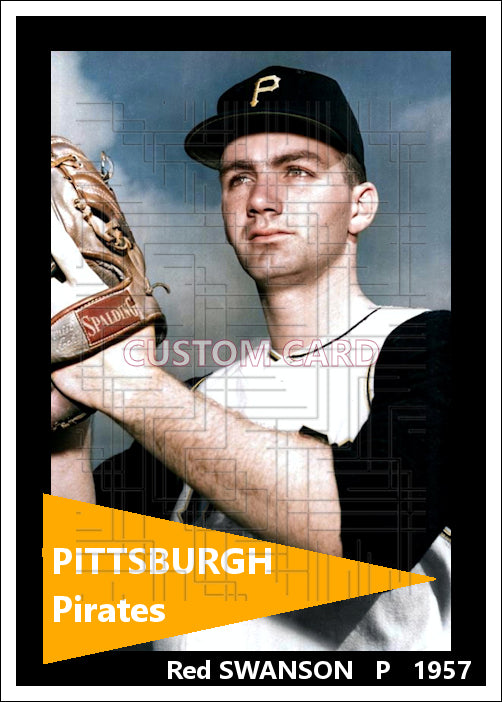Red Swanson - 1957 Pittsburgh Pirates - choose a size & style