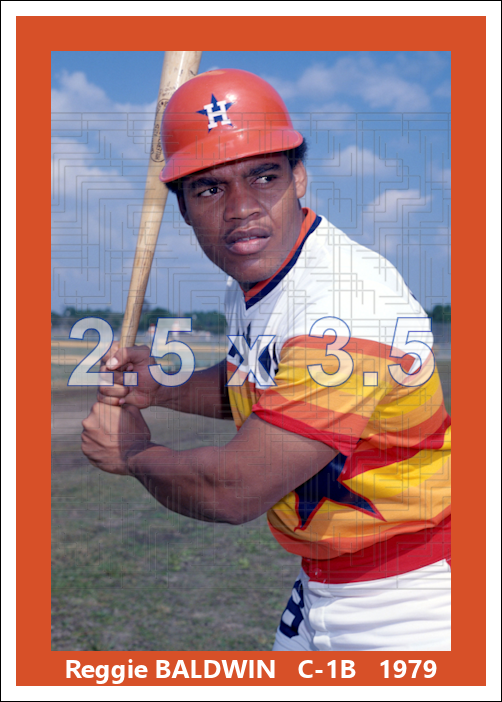 Reggie Baldwin - 1979 Houston Astros - choose a size & style