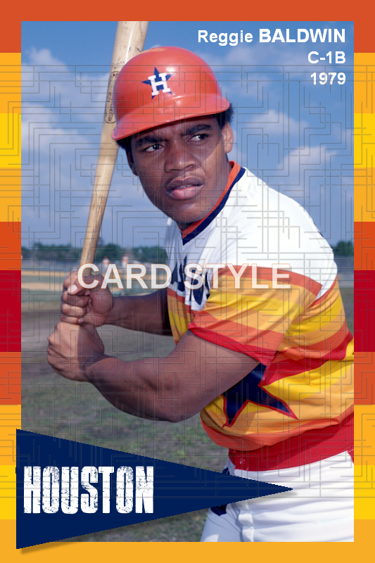 Reggie Baldwin - 1979 Houston Astros - choose a size & style