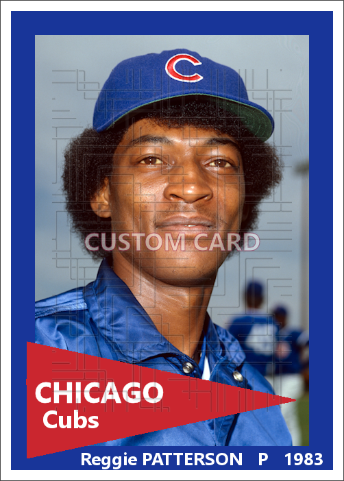 Reggie Patterson - 1983 Chicago Cubs - choose a size & style