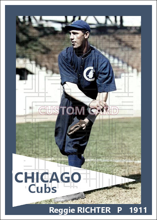 Reggie Richter - 1911 Chicago Cubs - choose a size & style