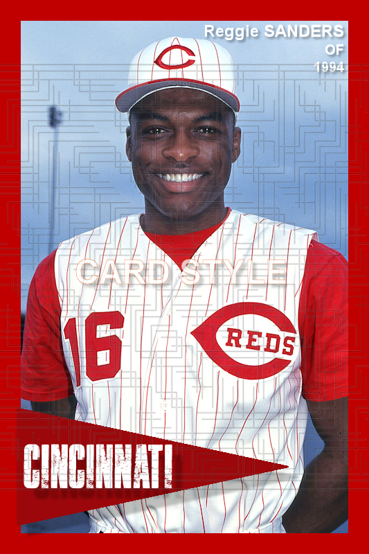 Reggie Sanders - 1994 Cincinnati Reds - choose a size & style
