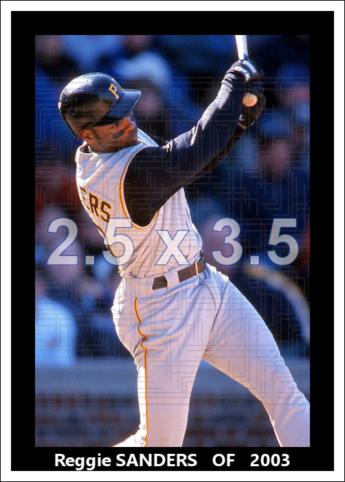Reggie Sanders - 2003 Pittsburgh Pirates - choose a size & style