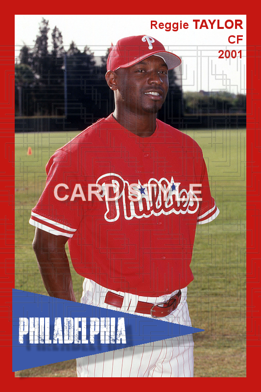 Reggie Taylor - 2001 Philadelphia Phillies - choose a size & style