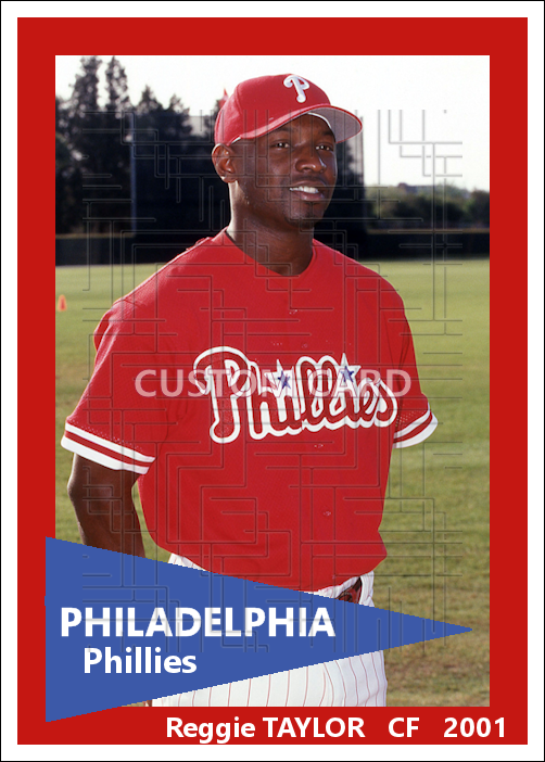 Reggie Taylor - 2001 Philadelphia Phillies - choose a size & style