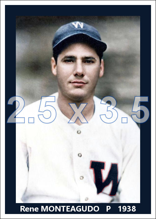 Rene Monteagudo - 1938 Washington Senators - choose a size & style
