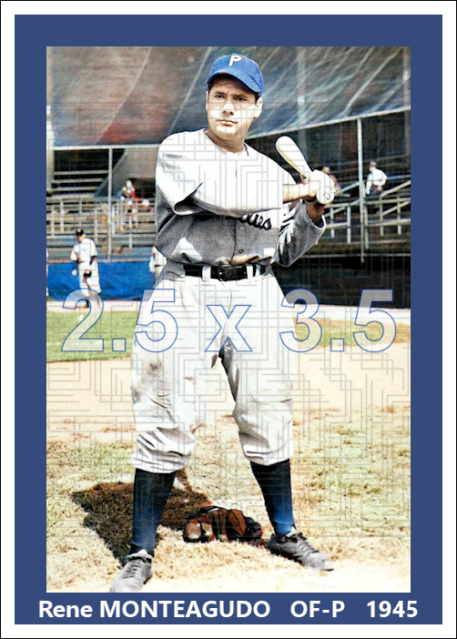 Rene Monteagudo - 1945 Philadelphia Phillies - choose a size & style