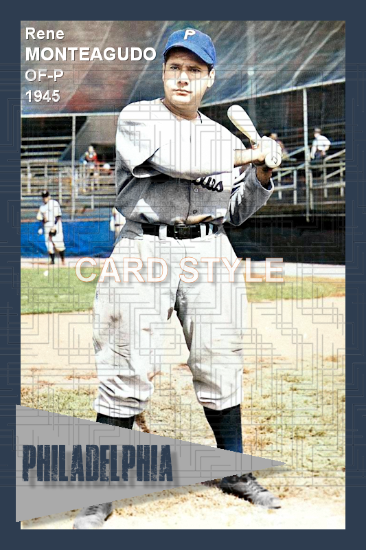 Rene Monteagudo - 1945 Philadelphia Phillies - choose a size & style