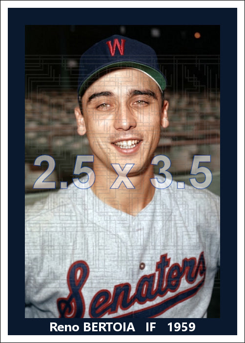 Reno Bertoia - 1959 Washington Senators - choose a size & style