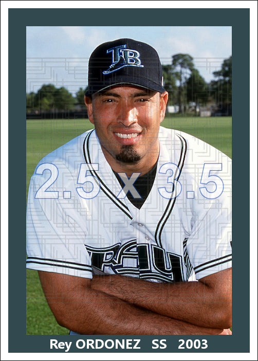 Rey Ordonez - 2003 Tampa Bay Devil Rays - choose a size & style