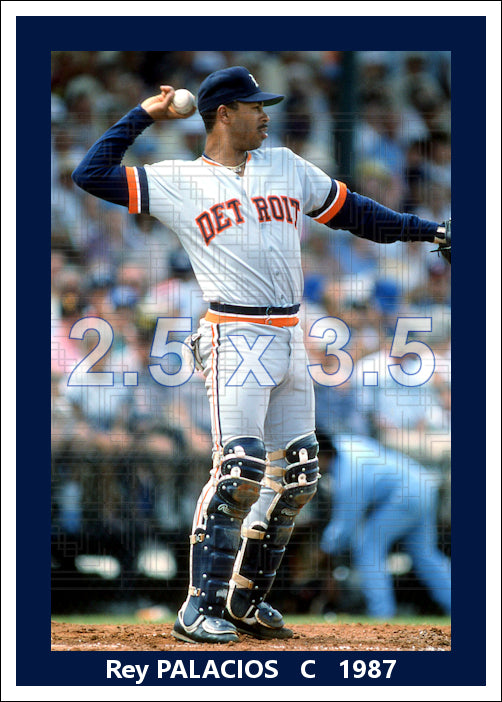 Rey Palacios - 1987 Detroit Tigers - choose a size & style