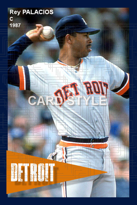 Rey Palacios - 1987 Detroit Tigers - choose a size & style