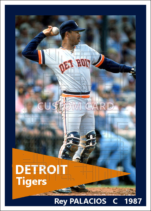 Rey Palacios - 1987 Detroit Tigers - choose a size & style