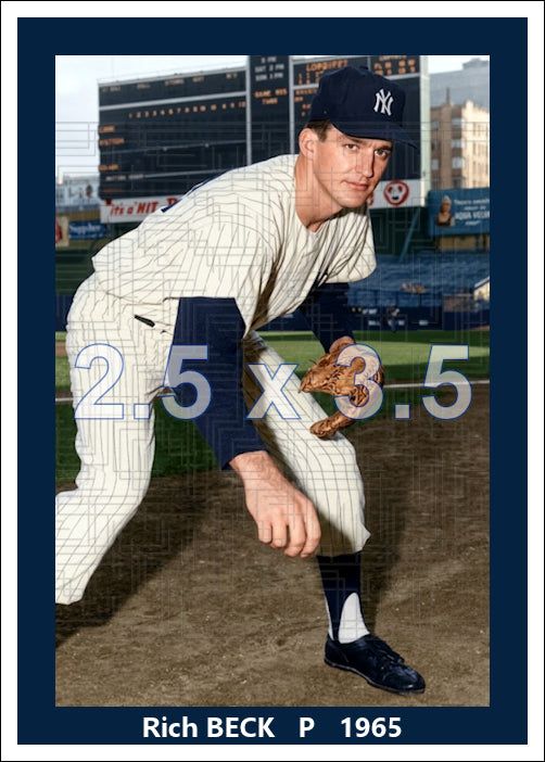 Rich Beck - 1965 New York Yankees - choose a size & style