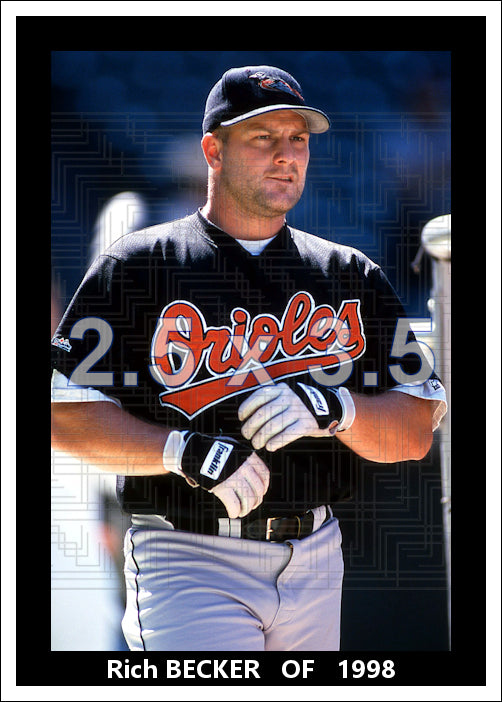 Rich Becker - 1998 Baltimore Orioles - choose a size & style