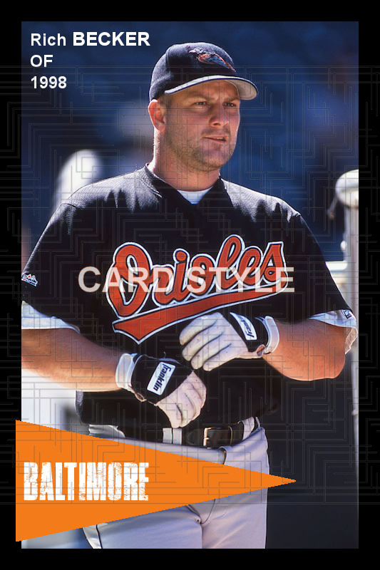 Rich Becker - 1998 Baltimore Orioles - choose a size & style