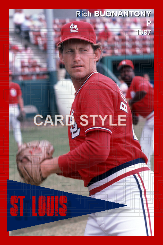 Rich Buonantony - 1987 St. Louis Cardinals spring training - choose a size & style