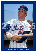 Rich Chiles - 1973 New York Mets - choose a size & style