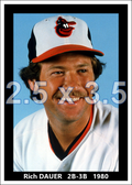 Rich Dauer - 1980 Baltimore Orioles - choose a size & style