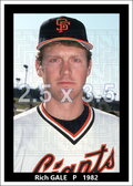 Rich Gale - 1982 San Francisco Giants - choose a size & style