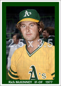 Rich McKinney - 1977 Oakland Athletics - choose a size & style