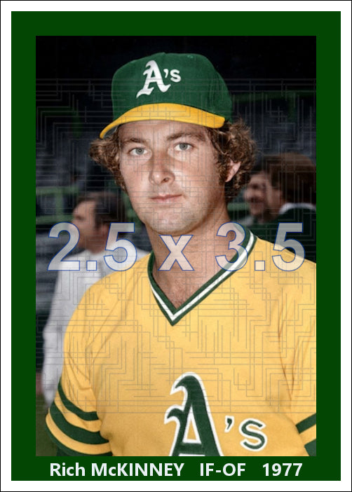 Rich McKinney - 1977 Oakland Athletics - choose a size & style