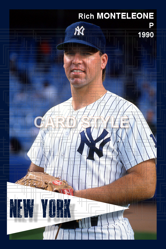 Rich Monteleone - 1990 New York Yankees - choose a size & style