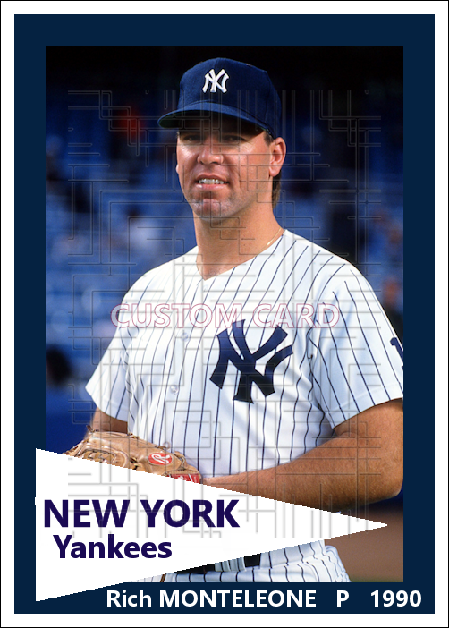 Rich Monteleone - 1990 New York Yankees - choose a size & style