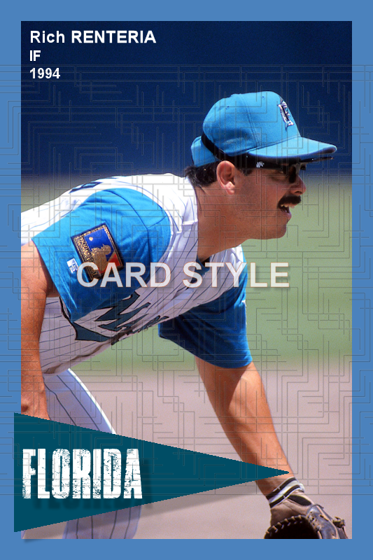 Rich Renteria - 1994 Florida Marlins - choose a size & style