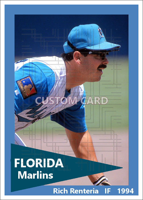 Rich Renteria - 1994 Florida Marlins - choose a size & style
